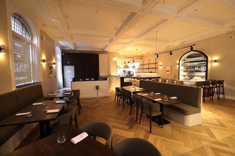 D’Olier Street, which has recently become a Michelin-starred restaurant. Photograph: Dara Mac Dónaill