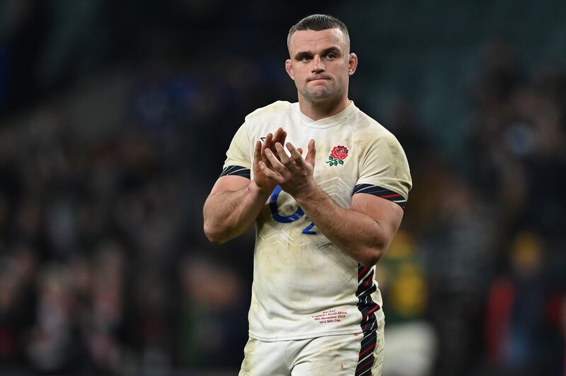 Ben Earl of England acknowledges the crowd's support at the end of the Autumn Nations Series 2024 match between England and South Africa at Allianz Stadium in London in November. Photograph: Mike Hewitt/Getty Images