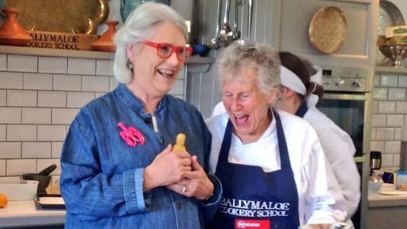 Darina Allen and Diana Kennedy arrives with newly hatched duck chick - 'We're going to call it Diana' - 'Princess Diana, please!'