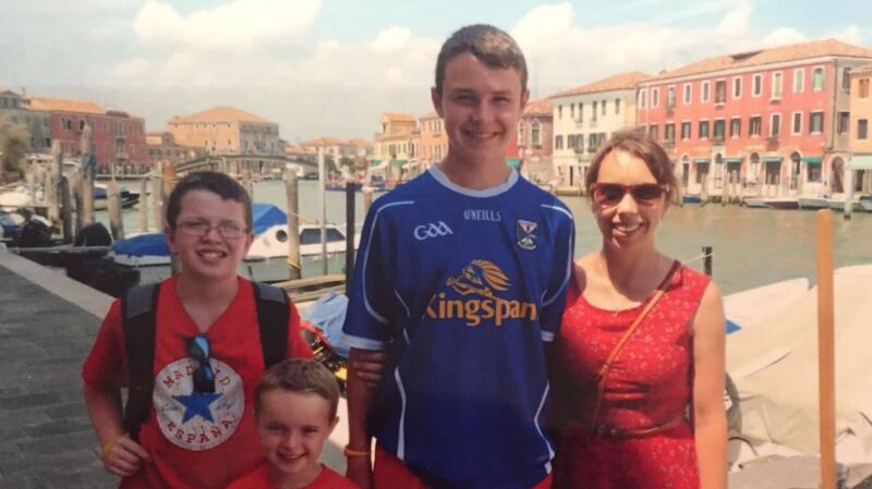 Left to right:  Niall, Ryan, Liam and Clodagh Hawe. Photograph: Jacqueline Connolly