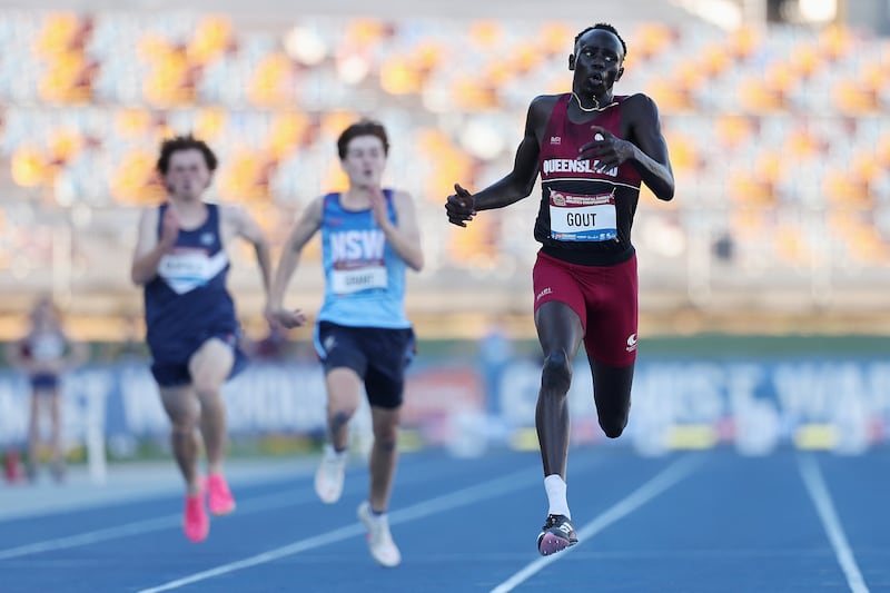 Gout Gout: the young Australian sprinter looks set to make a big impact on the world stage. Photograph: Cameron Spencer/Getty Images