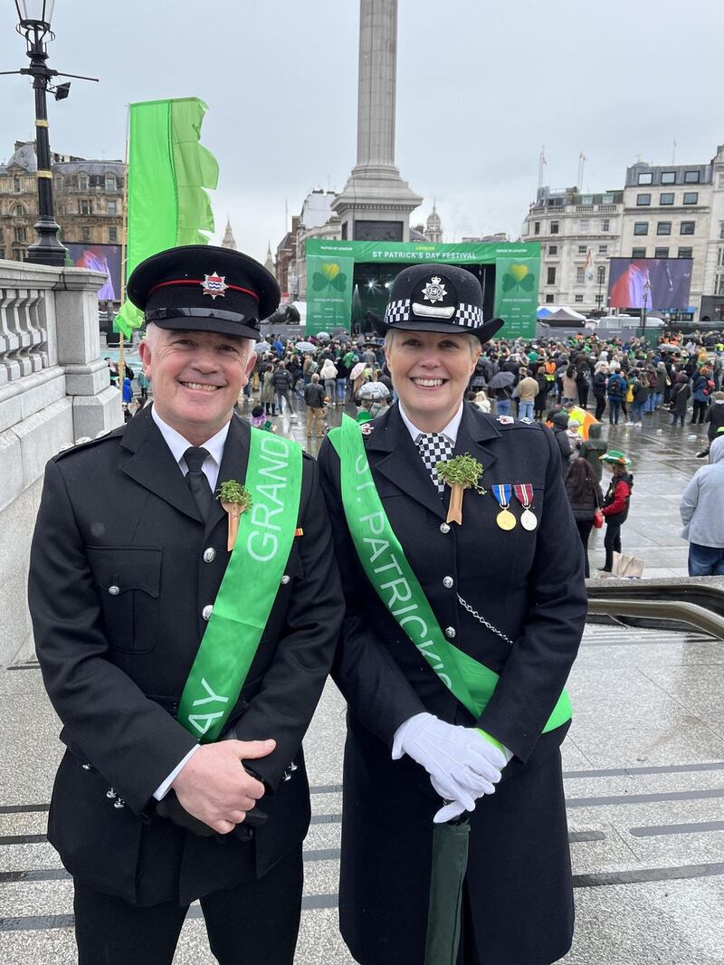 Commander Brien O’Keeffe and Det Chief Supt Tara McGovern. Photograph: Michael Murphy