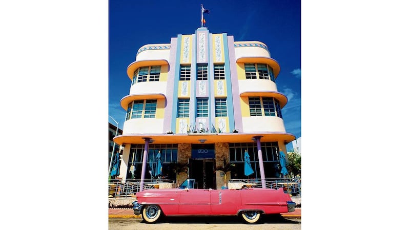 Falling into a fruit sundae:an Art Deco building near the beach. PHOTOGRAPHS: GETTY IMAGES