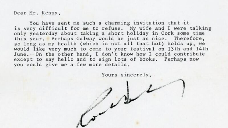 The letter Roald Dahl sent to Tom Kenny in 1987