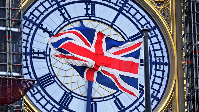 Britain’s Union flag flies in front of Big Ben in London, Britain. Photoograph: Andy Rain/EPA