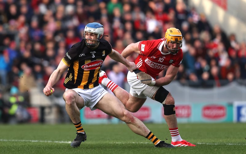 Kilkenny's Huw Lawlor and Cork's Declan Dalton. Photograph: Bryan Keane/Inpho