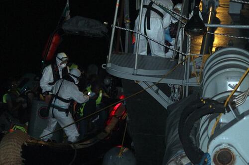 LÉ Niamh rescues 225 migrants off coast of Libya