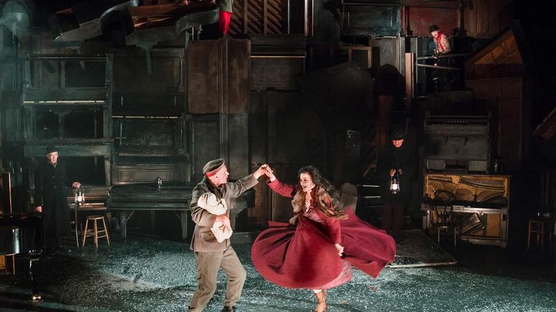 Patrick O’Kane and Camille O’Sullivan in Woyzeck in Winter. Photograph: Patrick Redmond