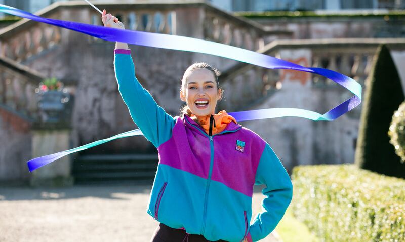 Broadcaster and cookery writer Roz Purcell marks the official launch of WellFest, Europe’s largest outdoor health, fitness and wellness festival, at the Royal Hospital Kilmainham, Dublin. Photograph: Gareth Chaney/Collins Photos