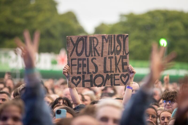 Some 20,0000 fans gathered to see Hozier at Malahide Castle. Photograph: Tom Honan