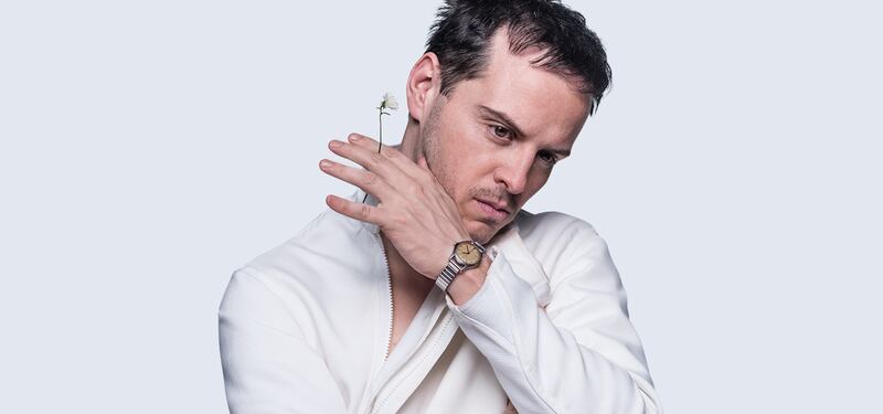 Andrew Scott as Hamlet in Robert Icke’s modern-dress production of Shakespeare’s longest play. Photograph: Almeida Theatre