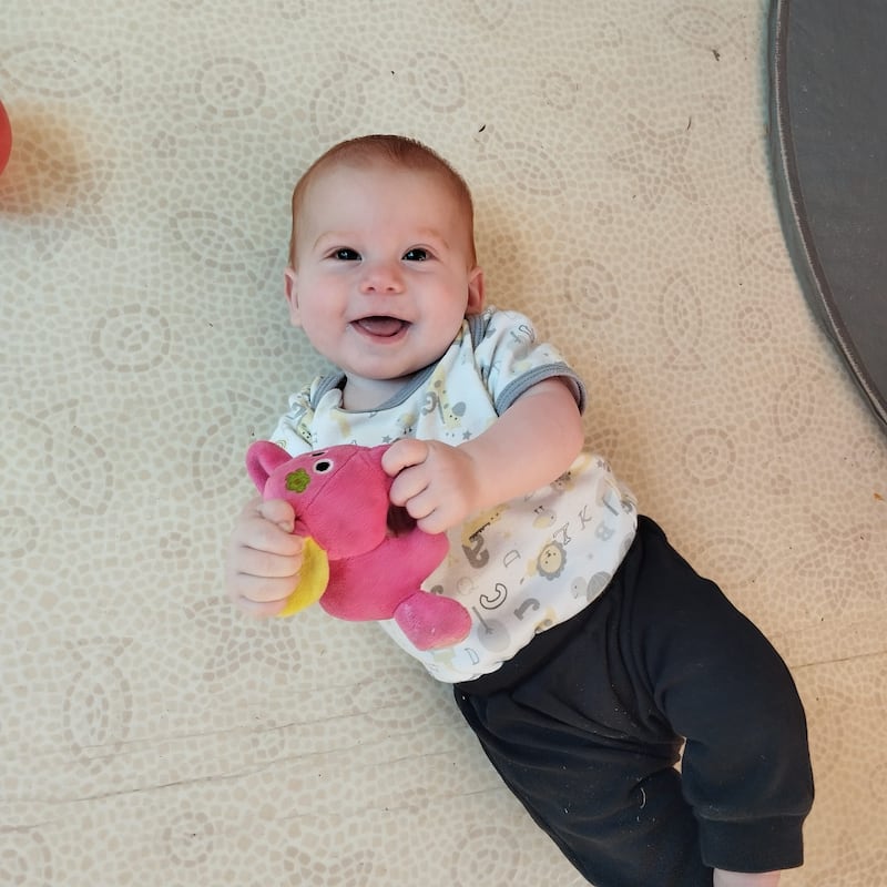 Kfir Bibas, who was nine months old when kidnapped in the Hamas-led raid on Israel on October 7th, 2023. Photograph: Family handout/PA Wire 