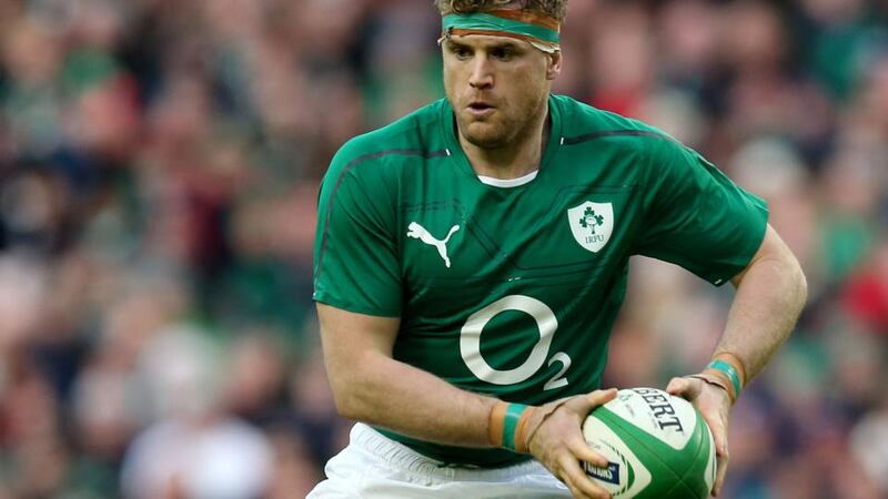 Heaslip in action for Ireland against Scotland recently. Photograph: Inpho