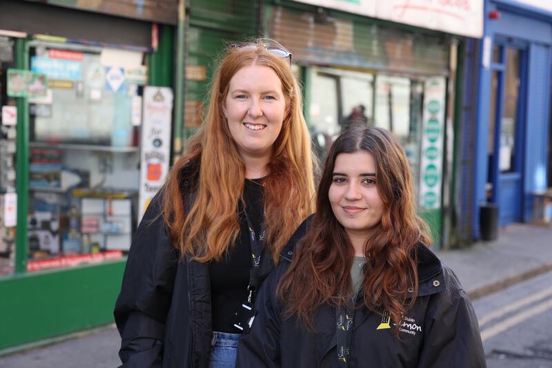 Roisin Casey and Elvira Merello from Dublin Simon. Photograph: Nick Bradshaw 