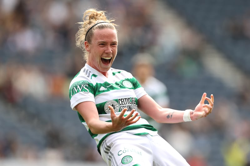 O'Riordan produced a player of the match performance in Celtic's Scottish Women's Cup final victory over Rangers in May. Photograph: Steve Welsh/PA