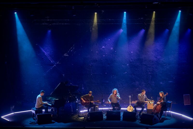 Martin Hayes and The Common Ground Ensemble perfoming at Vicar Street, Dublin. Photograph: Tom Honan for The Irish Times