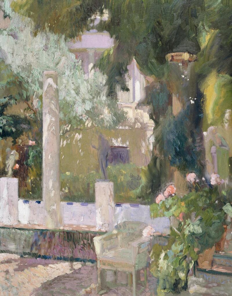 Jardín de la Casa Sorolla, 1920. Oil on canvas, Museo Sorolla. National Gallery of Ireland