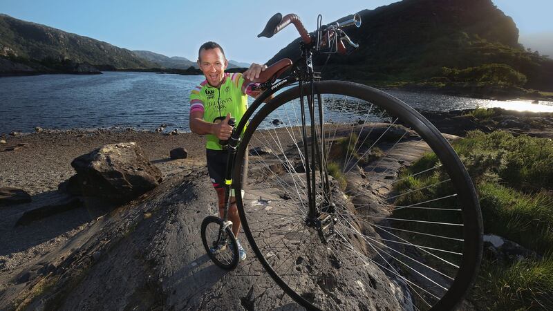 Anthony Cronin from Killarney who will cycle the Ring of Kerry Charity Cycle on his penny farthing.