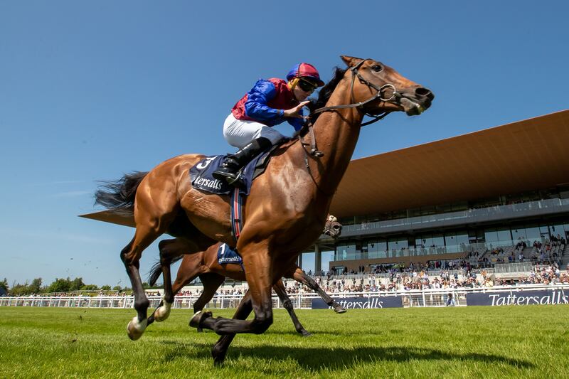 Ryan Moore on Luxembourg wins The Tattersalls Gold Cup at the Curragh last May. Photograph: Morgan Treacy/Inpho