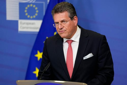 ‘Change in tone’ from Frost in fourth round of Brexit talks, says Sefcovic