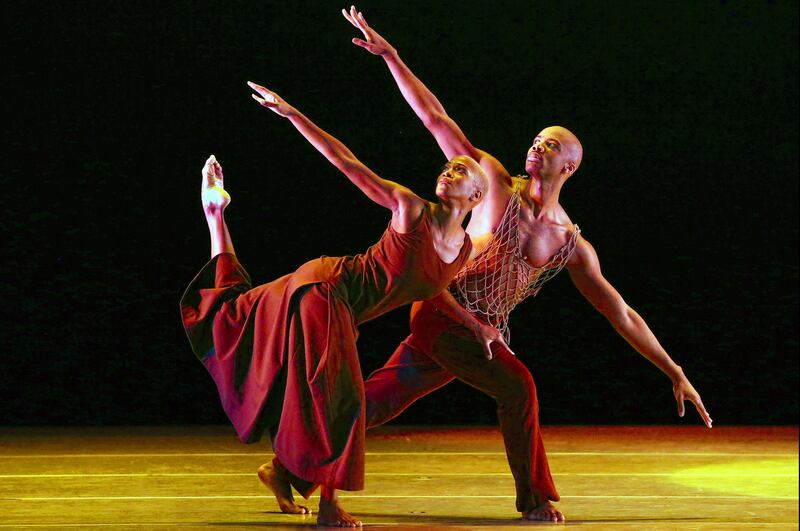 Akua Noni Parker and Jermaine Terry perform in the Fix Me, Jesus section of Revelations in New York. Photograph: Andrea Mohin/The New York Times