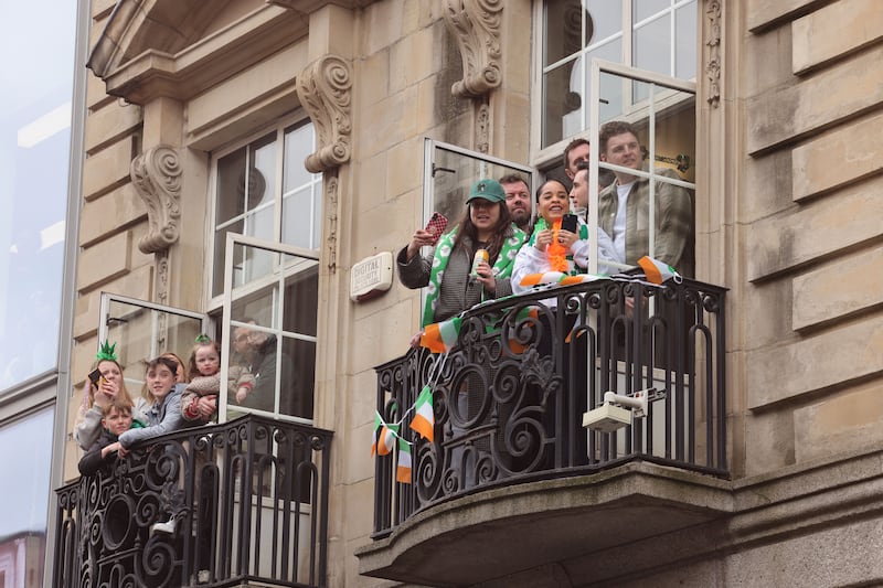 17/03/2025 - NEWS - The St Patricks Day Festival Parade under way through the main streets of Dublin.  Photograph: Alan Betson / The Irish Times

