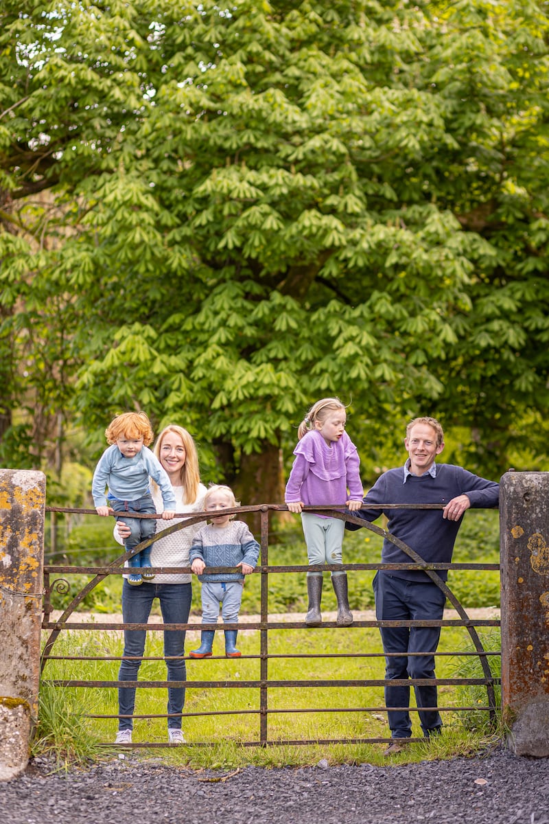 Christopher and Dorothy-Ellen Kitchin are raising their children and are the fourth generation of the family at Newpark, Co Sligo. Photograph: Pink Lime Studios