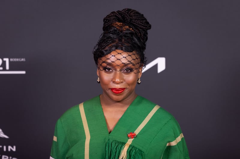 Chimamanda Ngozi Adichie at the Harper's Bazaar Women of the Year Awards 2024 at Cines Callao in Madrid, Spain. Photograph: Aldara Zarraoa/WireImage