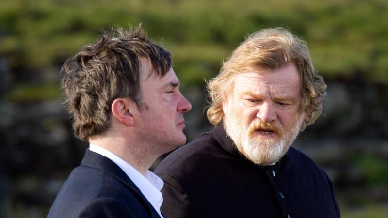 Unholy alliance: Moran, with Brendan Gleeson, in ‘Calvary’