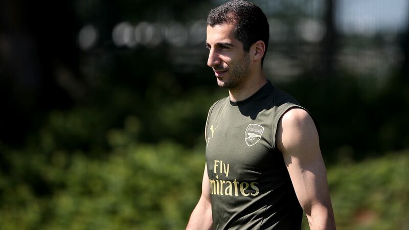 Arsenal’s Armenian midfielder Henrikh Mkhitaryan will miss the Europa League final over safety concerns. Photograph: Tim Goode/PA