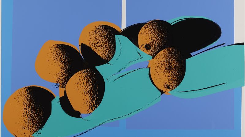 Space Fruit: Cantaloupes, signed and numbered screenprint by Andy Warhol (€10,000- 15,000), Whyte’s