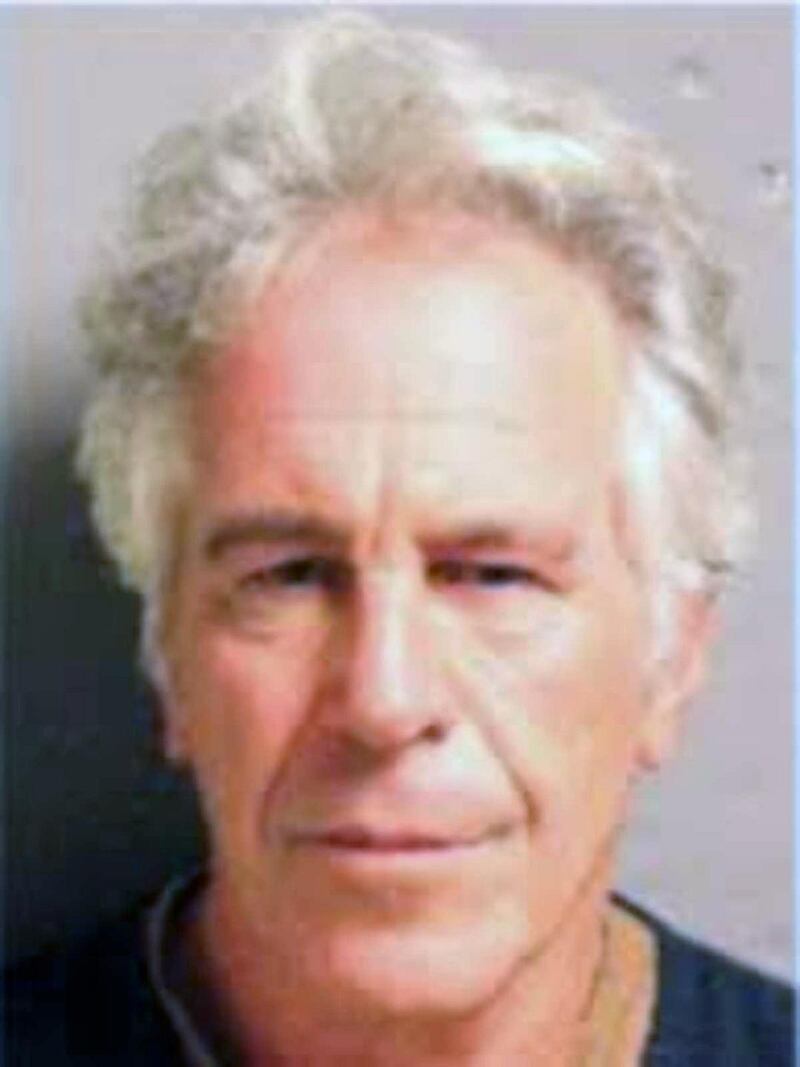 Jeffrey Epstein’s booking mug shot from July 2019, when he was arrested at a New Jersey airport after flying in from Paris on a private jet. Photograph: US Department of Justice / The New York Times