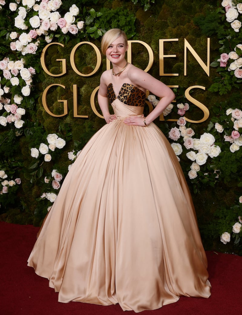 Elle Fanning. Photograph: Etienne Laurent/AFP/Getty Images