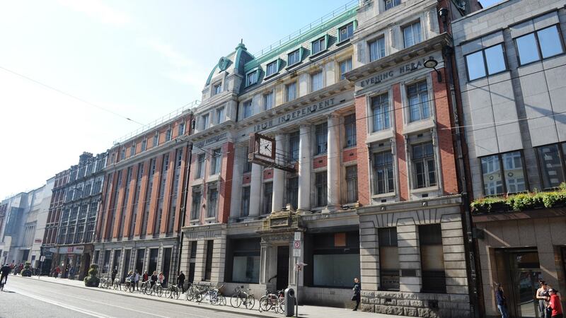 Independent House, the former headquarters of Independent Newspapers, on Abbey Street in Dublin is on the vacant sites register. Photograph: Aidan Crawley.