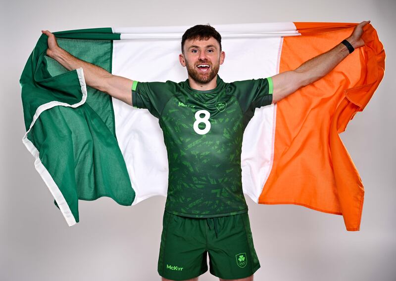 Hugo Keenan says the Ireland Sevens team will be serious medal contenders at Paris 2024. Photograph: David Fitzgerald/Sportsfile