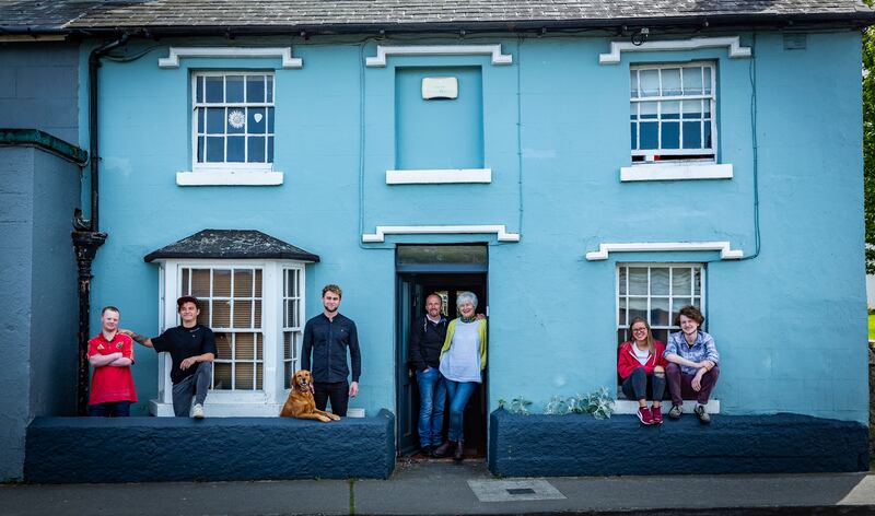 The Purcell family in Dalkey, Co Dublin: Ben, Elias ( Pad’est), Adam, Tony, Val, Molly and Harry.