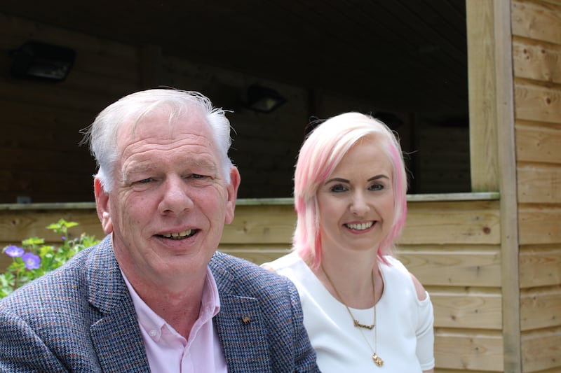 Padraig Boland and Yvonne Foy at the Tullamore jobs fair. Photograph: Vivienne Clarke