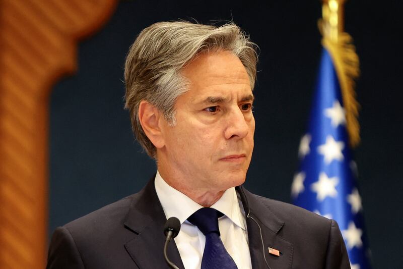 US secretary of state Antony Blinken. Photograph: Ibraheem al-Omari/Pool/AFP via Getty