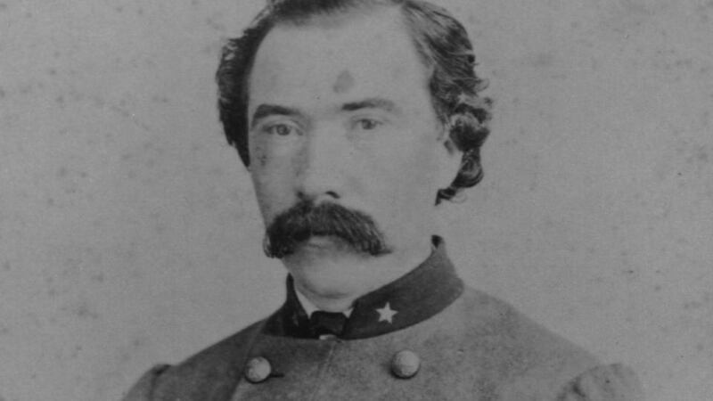 Dick Dowling in full Confederate uniform, in 1865. Image from Lawrence T Jones III Collection