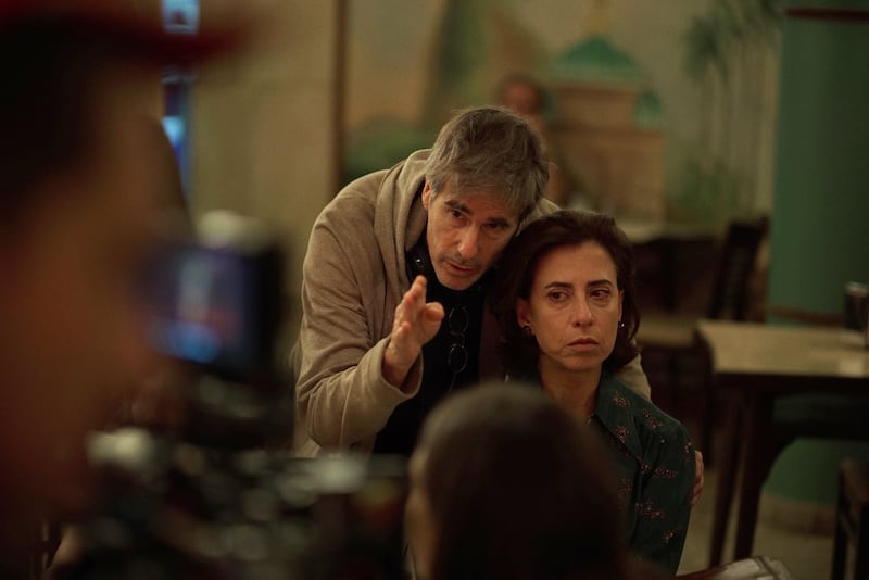 I'm Still Here: Walter Salles and Fernanda Torres during filming