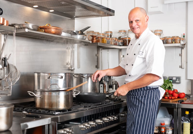 John Dunne, executive head chef with Donnybrook Fair, working on new recipes in the development kitchen in Dublin