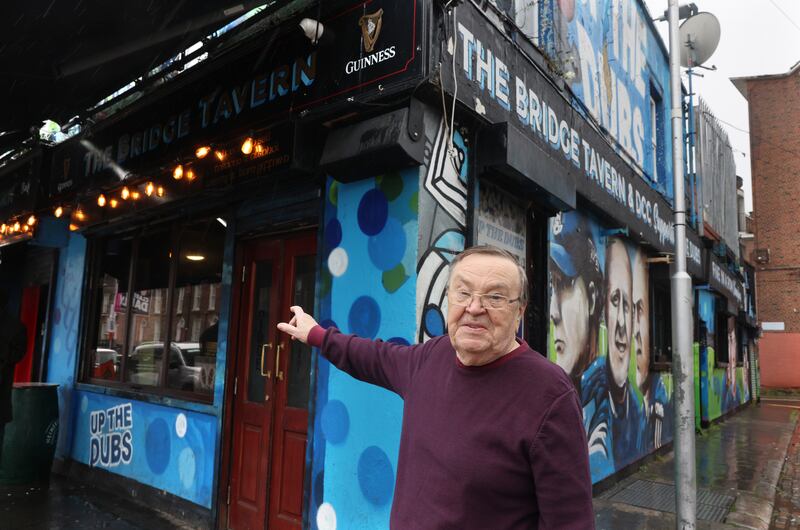 Willie Gifford, whose son runs The Bridge Tavern on Summerhill Parade. Photograph: Dara Mac Dónaill




