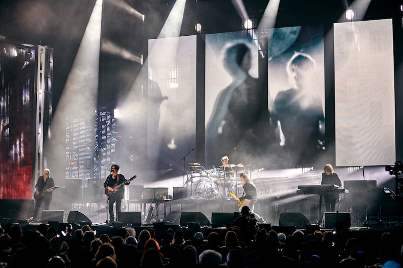 The Cure perform at Rock & Roll Hall of Fame induction ceremony in New York in 2019. Photograph: Chad Batka/The New York Times