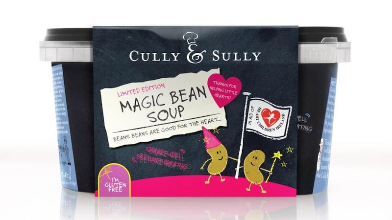 A donation from every pot of the new Cully & Sully Magic Bean soup will be made to Heart Children Ireland which supports families of children with congenital heart disease