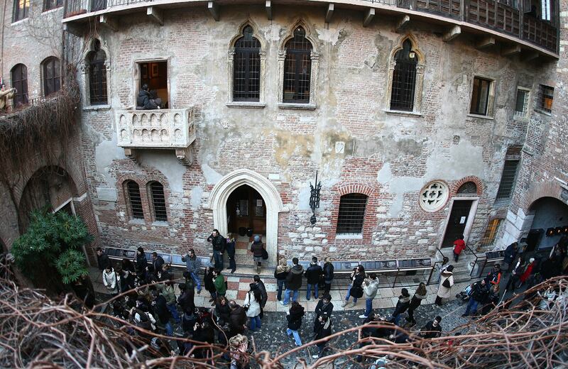 Juliet's house and balcony in Verona. Photograph: Luca Ghidoni/Getty Images