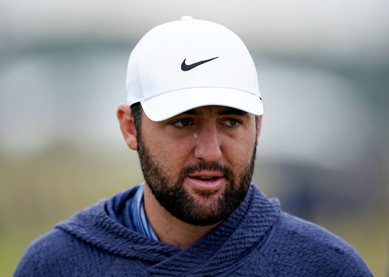 Scottie Scheffler will get his PGA Tour season under way at Pebble Beach after recovering from a hand injury sustained on Christmas Day. Photograph: Zac Goodwin/PA