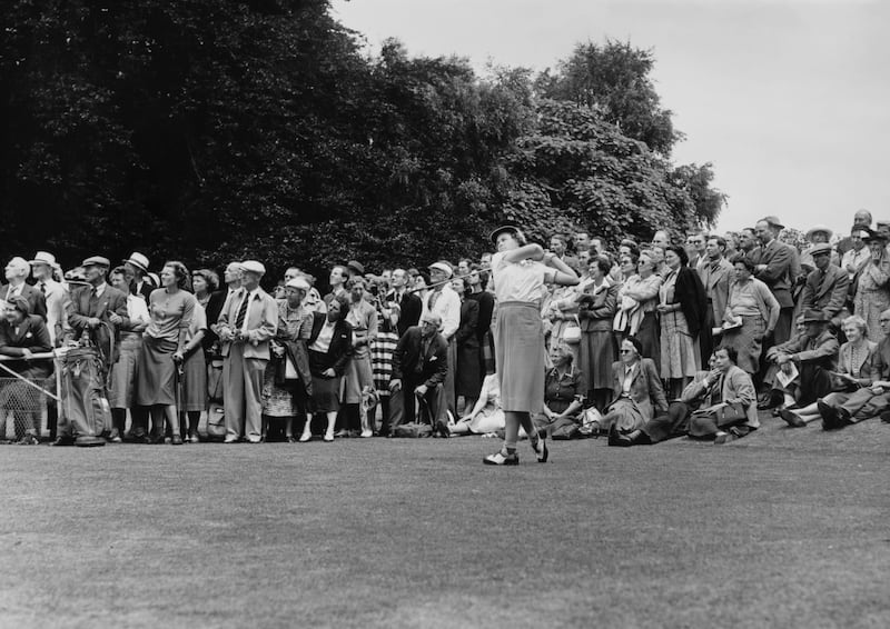 Betsy Rawls: won 55 professional tournaments including eight Majors, the first of which came in the US Women’s Open in 1951 at Wentworth in Surrey, England. Photograph: William Vanderson/ Fox Photos/Hulton Archive/Getty Images