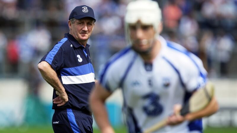 Michael Ryan managing Waterford in the Munster GAA Senior Hurling Championship semi-final in 2012. Photograph: Cathal Noonan/Inpho