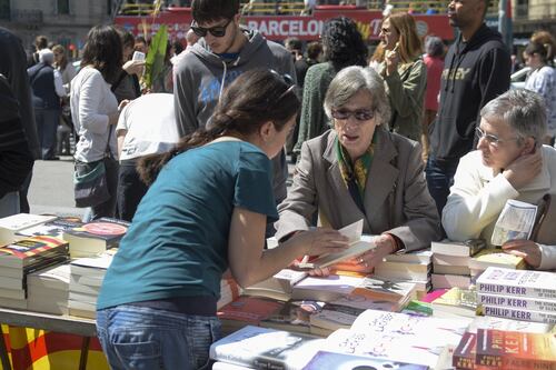 Independence a thorn beneath Catalan day of books and roses