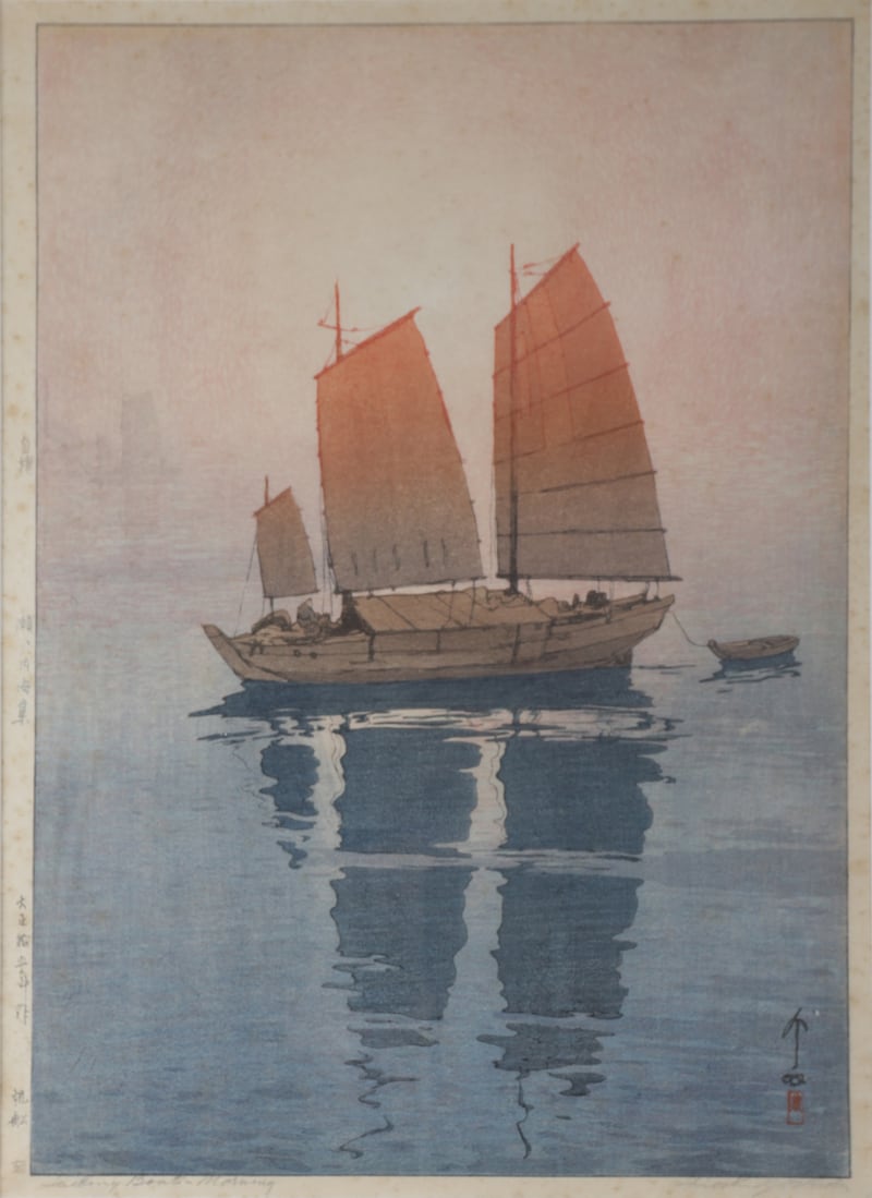 A woodblock prints by Hiroshi Yoshida